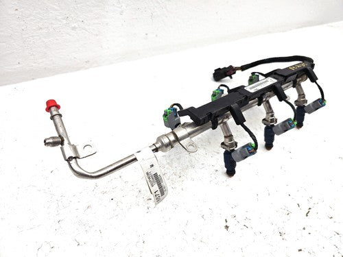 08-12 Malibu Complete Fuel Rail With Injectors Set With Wiring Harness Oem 3.6L