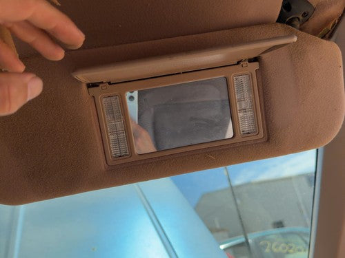 91-94 Ford Explorer 2 Dr Passenger Right Sun Visor OEM Tan with Mirror