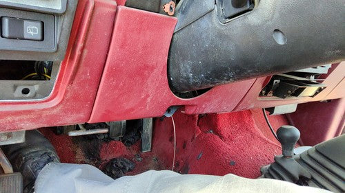 1989-1990 Ford Bronco 2 Lower Dash Under Column Knee Bolster Trim Panel Oem Red