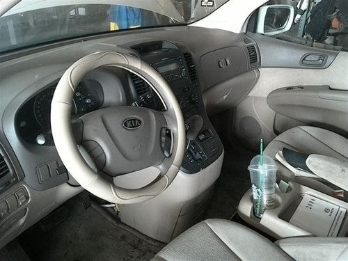 2006-2008 Kia Sedona Radio Trim Surround Bezel With Clock Oem Dash Panel