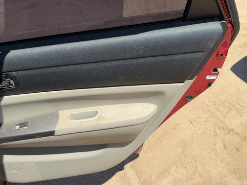 06-09 Prius Passenger Right Rear Door Trim Panel With Switches Cloth Bisque Fe41