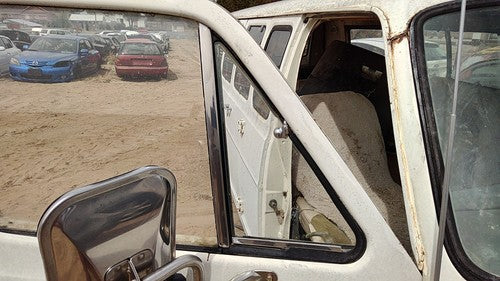 71-77 Van B200 Passenger Right Front Vent Window Small Door Glass With Frame Oem