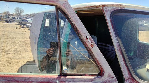 71-79 Van G20 Passenger Right Front Vent Window Small Door Glass With Frame Oem