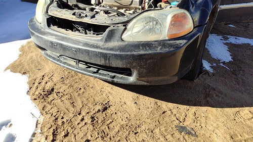 1996-1998 Honda Civic Front Bumper Cover Assembly Oem Black 4802120