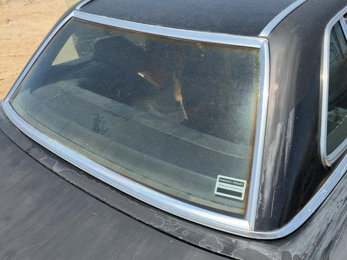 1980 Mercedes 450SL 107 Chrome Trim Around Back Glass OEM Black Roadster