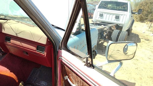 80-91 F150 Passenger Right Front Vent Window Small Door Glass With Frame Oem