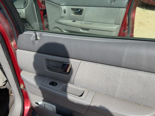 00-02 Ford Taurus Passenger Right Rear Door Trim Panel With Switches Back Gray