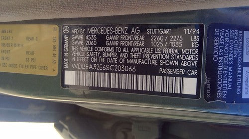 1994-1995 Mercedes E320 Electric Cooling Fan Assembly Oem With Motors 1032000423