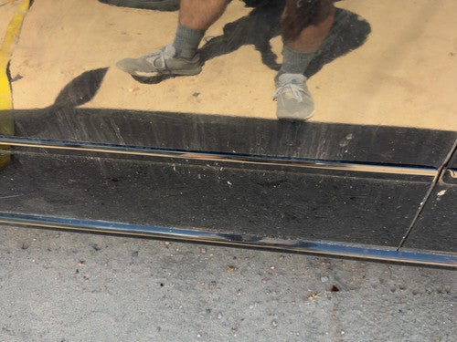 06-07 Infiniti M35X Driver Left Front Moulding From Door Oem Black Obsidian Kh3