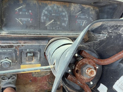 1987-1991 Ford F150 Steering Column Assembly Oem Red