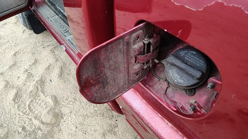 1998-2001 Mazda B2500 Fuel Tank Door With Hinge Gas Lid Oem Filler Red Fl