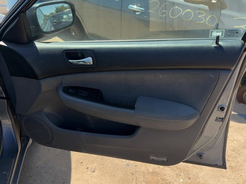06-07 Honda Accord Passenger Right Front Door Trim Panel With Switches 2.4L Gray