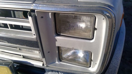 1985-1991 Chevy G20 Van Driver Left Dual Pair Head Light Front Lamp With Bracket
