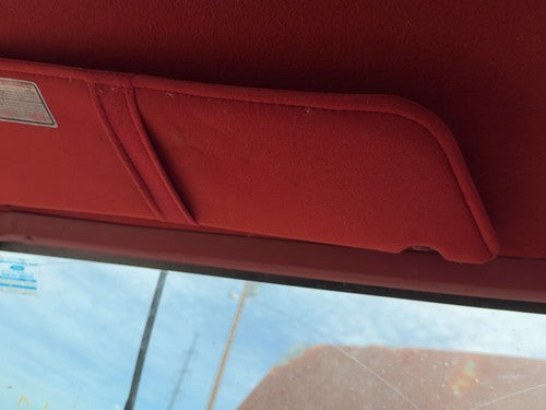 1987-1991 Ford F150 Driver Left Sun Visor Oem Red