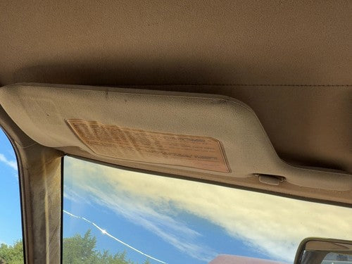 1985-1987 Nissan Maxima Driver Left Sun Visor Oem 4Dr Sedan Gray