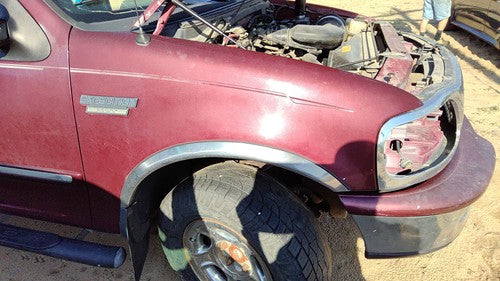 1997-2002 Ford Expedition Passenger Right Front Fender Oem Maroon Jl F85z16005ca