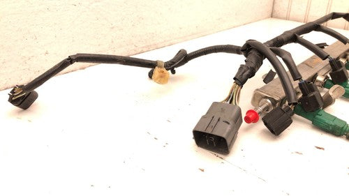 2004 05 Mazda 3 Complete Fuel Rail With Injectors Set With Wiring Harness 2.3L
