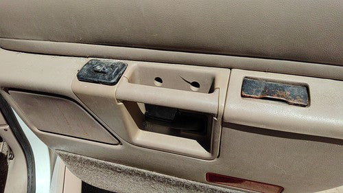 1993 Explorer Passenger Right Rear Inside Door Trim Panel With Switches Back Tan