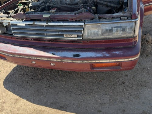 1987-1988 Nissan Maxima Front Bumper Cover Assembly Oem 4Dr Sedan Red 6202238E25