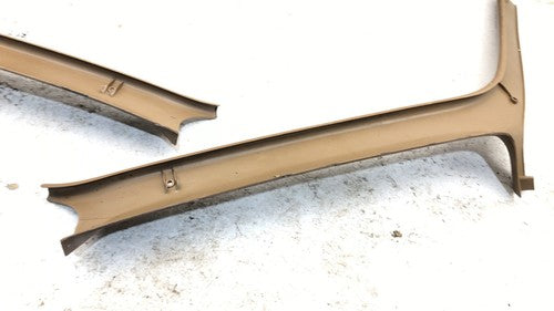 1987-1991 Ford F150 A Pillar Trim Panel Pair Set Left Right Tan Oem