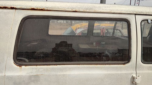 1971-1977 Dodge Van B200 Passenger Right Rear Quarter Glass Back Side Window Oem