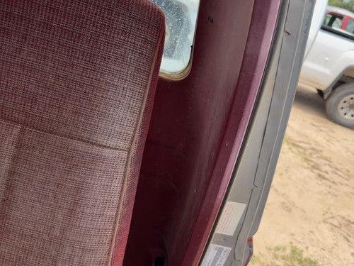 1987-1991 Ford F150 Pickup Driver Left Rear B-Post Trim Panel Red