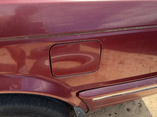 86-88 Maxima Fuel Tank Door With Hinge Gas Lid Oem Filler 4Dr Sedan 4 Door Red