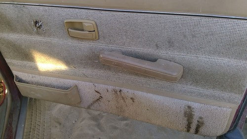 81-87 Isuzu Pup Pickup Passenger Right Front Inside Door Trim Panel Only Brown