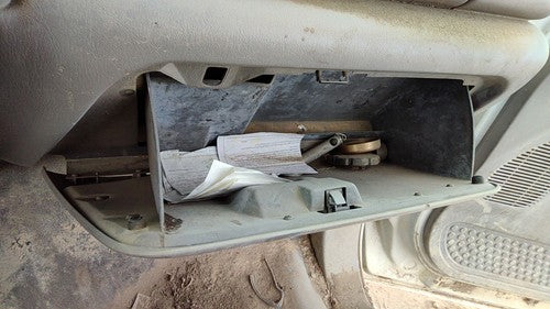 99-01 Ford F250 Super Duty Glove Box Assembly Complete Door With Latch Oem Gray