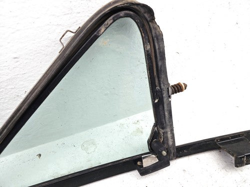 80-91 Ford F150 Driver Left Front Vent Window Small Door Glass With Frame Oem