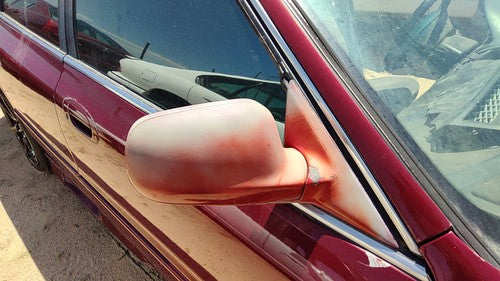 1994-1997 Honda Accord Passenger Right Side Mirror Door Mounted Oem Red 5160262