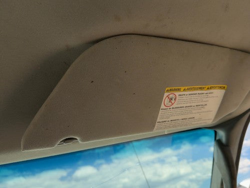 2002-2007 Ford F350 Passenger Right Sun Visor Oem Gray 5C3Z2504104Aaa