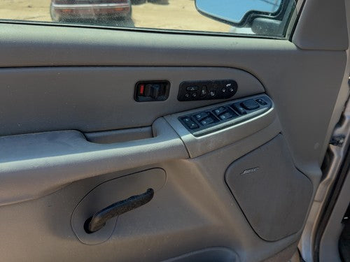 05 Suburban 1500 Driver Left Front Door Trim Panel With Master Switch Gray 92I