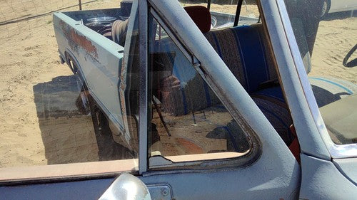 80-91 F150 Passenger Right Front Vent Window Small Door Glass With Frame Oem