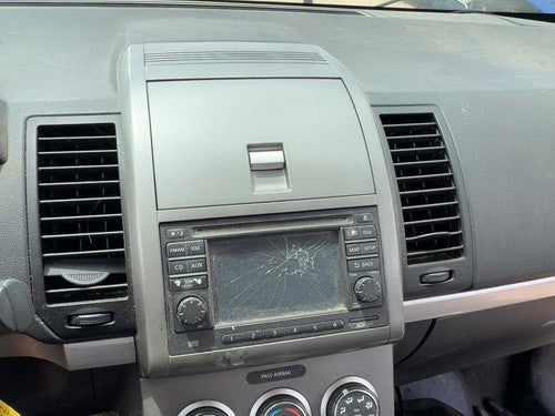 10-12 Nissan Sentra Trim Bezel Around Radio Surround Dash Panel Oem Charcoal X