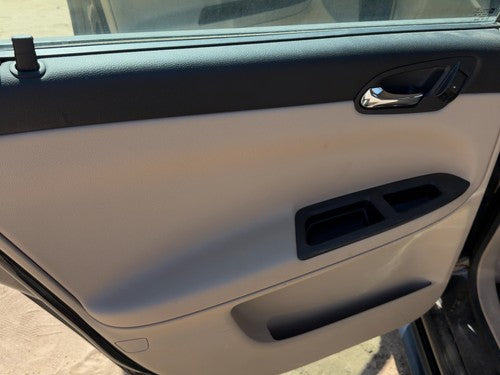 09-11 Impala Driver Left Rear Door Trim Panel With Switches Back Neutral 522