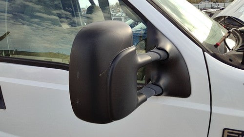00-07 F250 Super Duty Passenger Right Manual Side Mirror Door Mounted Oem White