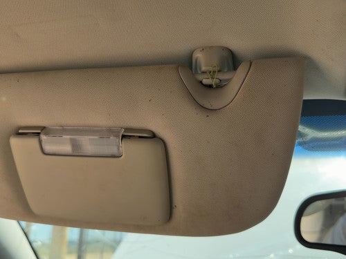 06-07 Chevy Monte Carlo Driver Left Sun Visor Oem Illumination Top Lamp Gray 832