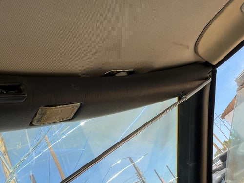 1980 Mercedes 450SL 107 Passenger Right Upper Sun Visor Mount Trim Panel Black