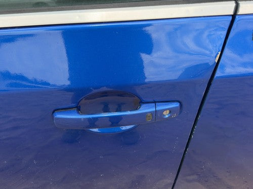 07-12 Sentra Driver Left Front Outside Door Handle Conventional Ignition Blue B1
