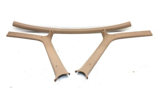 1987-1991 Ford F150 A Pillar Trim Panel Pair Set Left Right Tan Oem