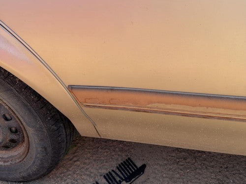 93-96 Century Passenger Right Rear Moulding From Door Oem Back 4 Door Sedan Gold
