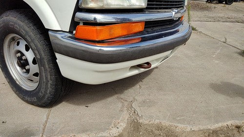 1998-2005 S10 Blazer Front Bumper Assembly With Brackets Oem White 50U 15094048