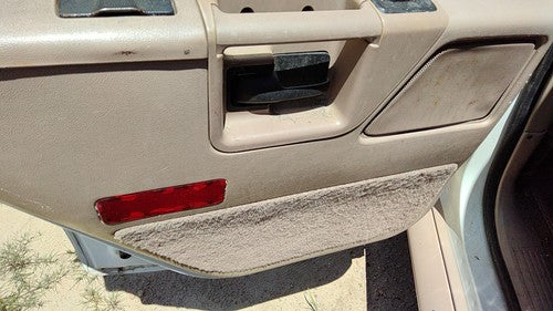 93 Ford Explorer Driver Left Rear Inside Door Trim Panel With Switches Back Tan