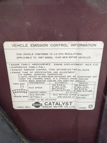 85-88 Maxima Turn Signal Switch Windshield Wiper Column Control Lever Assembly
