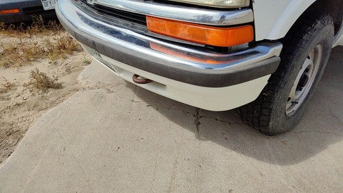 1998-2005 S10 Blazer Front Bumper Assembly With Brackets Oem White 50U 15094048