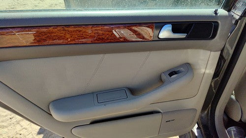 2002-2004 Audi A6 Driver Left Rear Door Trim Panel With Switches Back Tan
