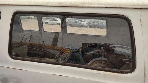 1971-1977 Dodge Van B200 Driver Left Rear Quarter Glass Back Side Window Oem