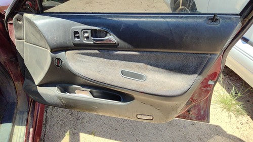 1995 Honda Accord Passenger Right Front Door Trim Panel With Switches Gray