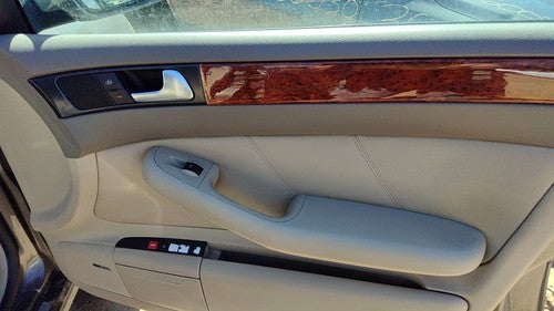 2002-2004 Audi A6 Passenger Right Front Door Trim Panel With Switches Tan